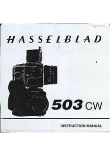 Hasselblad 503 CW manual. Camera Instructions.